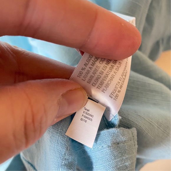 Universal Thread Flutter Sleeve Button Down Women’s Size XL Light Blue - Picture 7 of 8